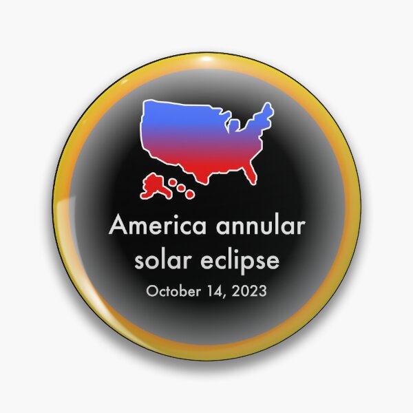 Item preview, Annular solar eclipse, October 14, 2023 in America designed and sold by Cosmos-as-Art.