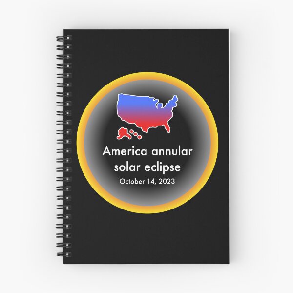 Item preview, Annular solar eclipse, October 14, 2023 in America designed and sold by Cosmos-as-Art.