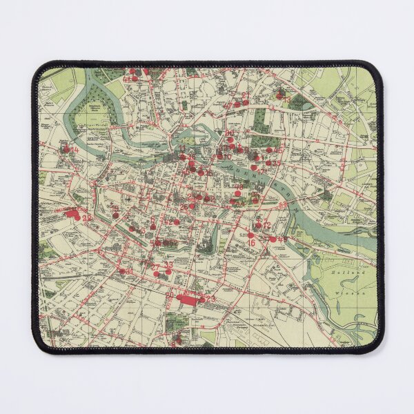 Item preview, Vintage Map of Wroclaw Poland (1925) designed and sold by BravuraMedia.