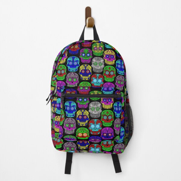 Item preview, Colourful Skulls pattern designed and sold by Neontuna.