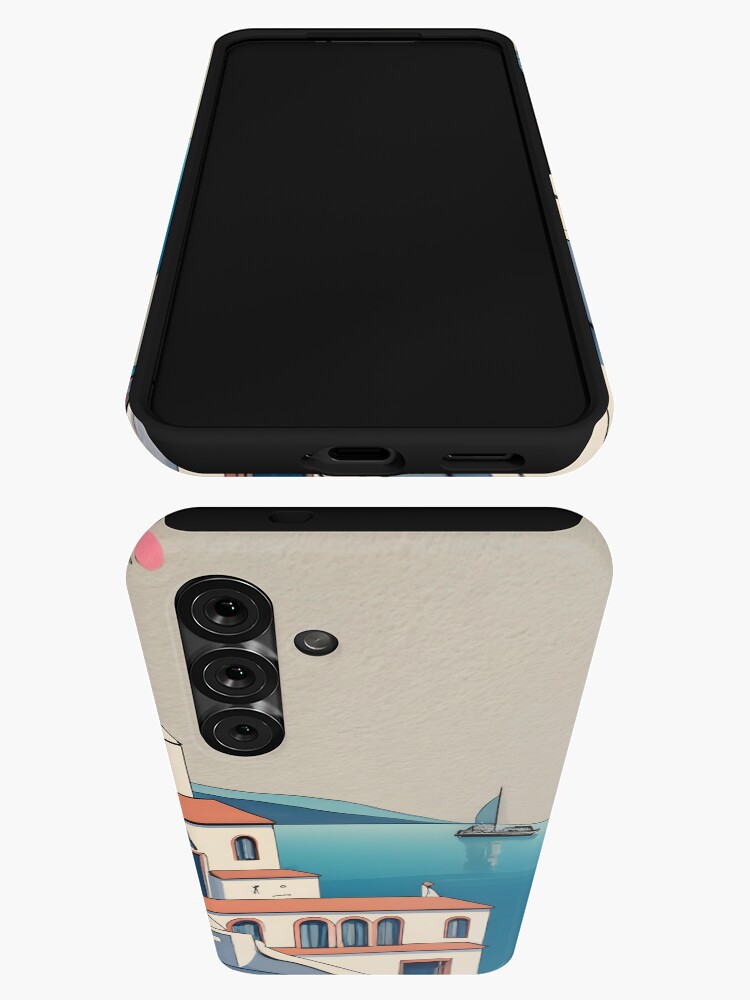 Thumbnail 3 of 4, Samsung Galaxy Phone Case, Old Traditional Greece Cycladic home Drawing designed and sold by Patricks-Art.