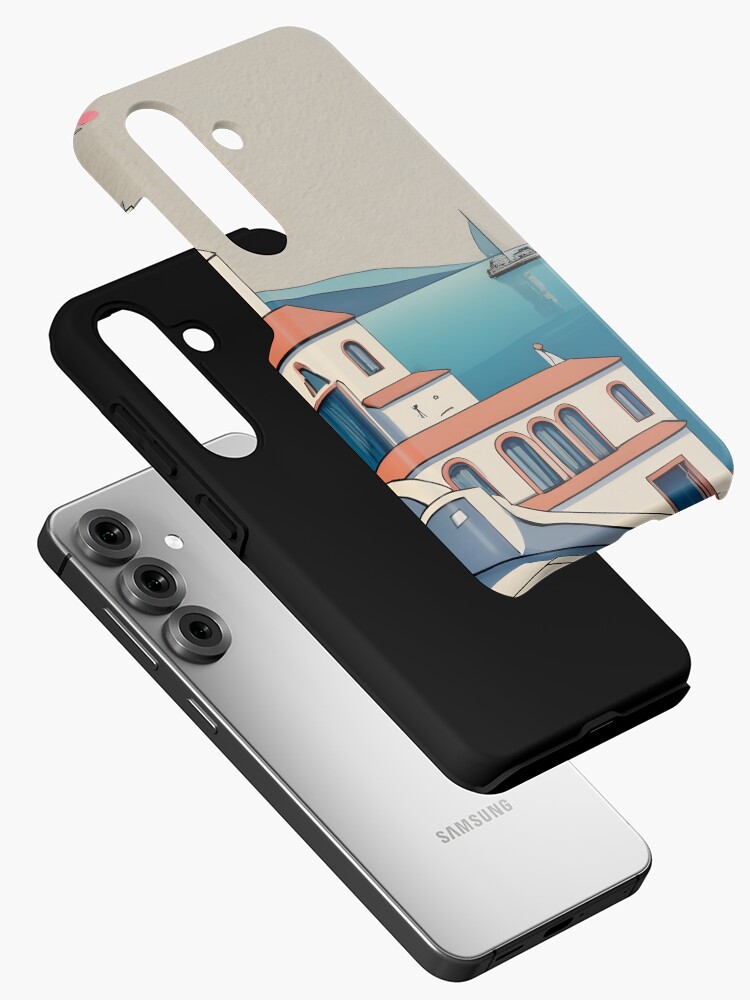 Thumbnail 2 of 4, Samsung Galaxy Phone Case, Old Traditional Greece Cycladic home Drawing designed and sold by Patricks-Art.