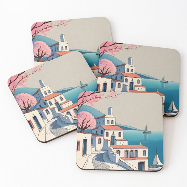 Item preview, Old Traditional Greece Cycladic home Drawing designed and sold by Patricks-Art.