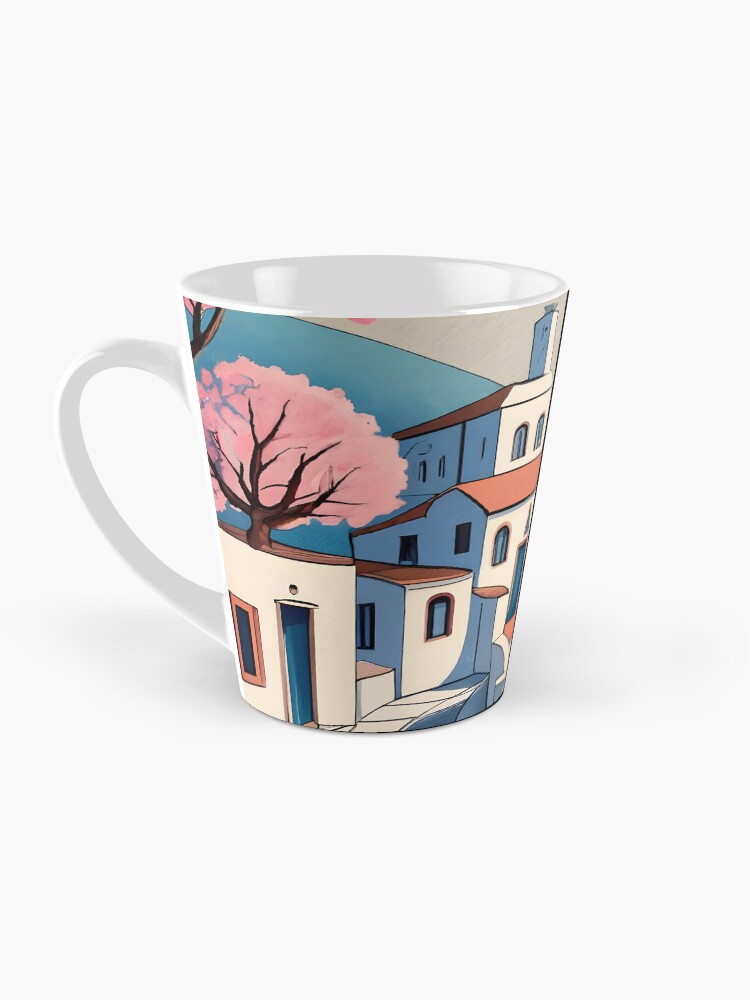 Thumbnail 3 of 4, Coffee Mug, Old Traditional Greece Cycladic home Drawing designed and sold by Patricks-Art.