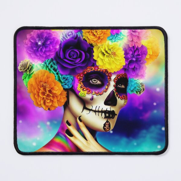 Item preview, Día de los Muertos Halloween Carnival Skull designed and sold by gringourmand.