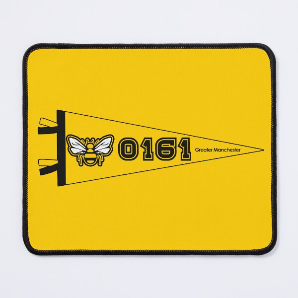 Item preview, 0161 Greater Manchester Bee Sports Varsity Pennant  designed and sold by jimmy-digital.