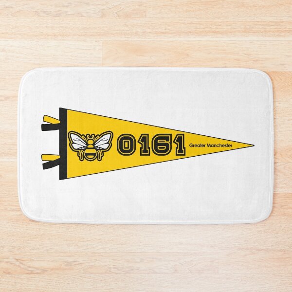 Item preview, 0161 Greater Manchester Bee Sports Varsity Pennant  designed and sold by jimmy-digital.