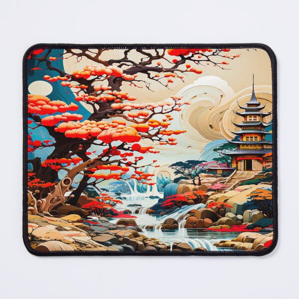 Item preview, Ethereal Hamlet: An Artful Abstract Perspective of Serenity designed and sold by SkyLinkkaka.