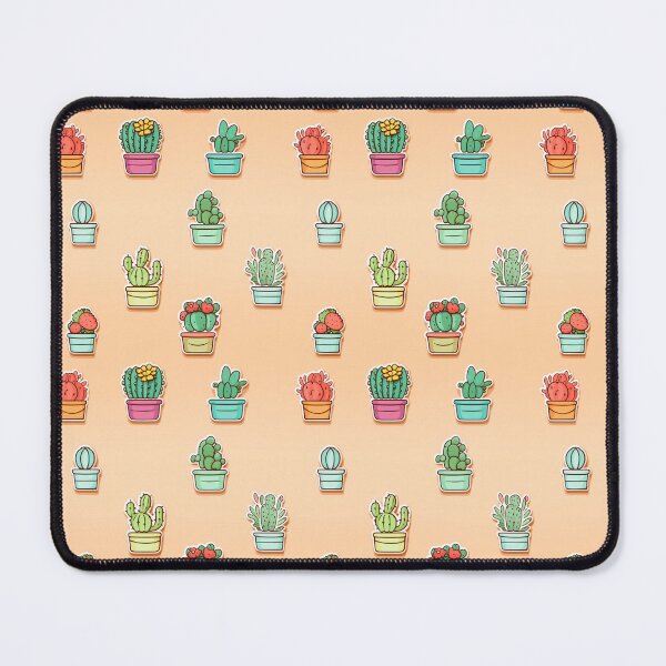 Item preview, Cute Cactus Enamel Pins Pattern Illustration designed and sold by SowCow.
