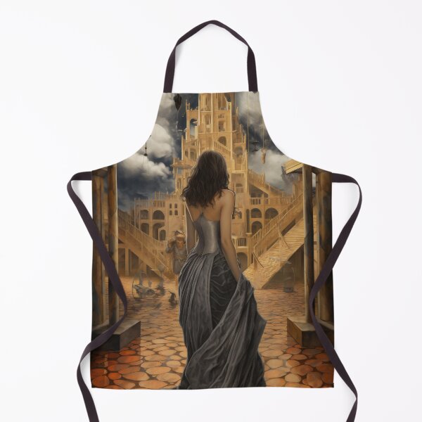 Item preview, Goddess in Checkered Elegance: A Surreal Fusion of Ethereal Beauty and Fantastical Castle designed and sold by oanaunciuleanu.