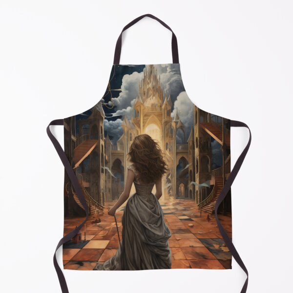 Item preview, Goddess in Checkered Elegance: A Surreal Fusion of Ethereal Beauty and Fantastical Castle designed and sold by oanaunciuleanu.