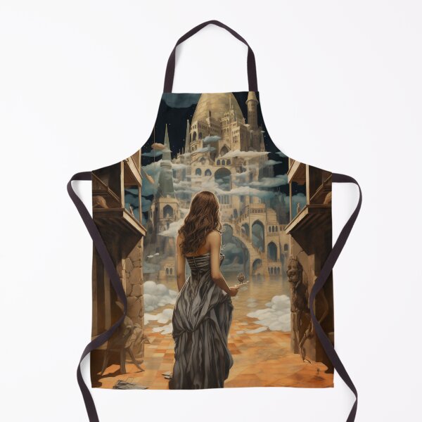 Item preview, Goddess in Checkered Elegance: A Surreal Fusion of Ethereal Beauty and Fantastical Castle designed and sold by oanaunciuleanu.