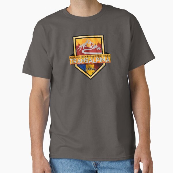 Item preview, Transalpina Romania Sticker T-Shirt 01 designed and sold by OuterShellUK.