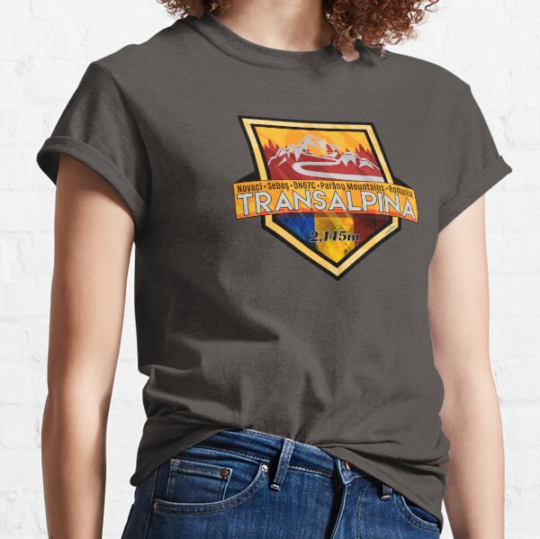 Item preview, Transalpina Romania Sticker T-Shirt 01 designed and sold by OuterShellUK.