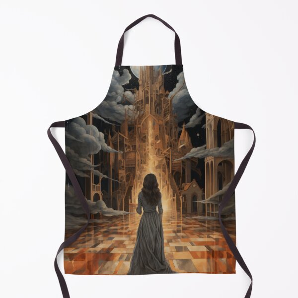 Item preview, Goddess in Checkered Elegance: A Surreal Fusion of Ethereal Beauty and Fantastical Castle designed and sold by oanaunciuleanu.