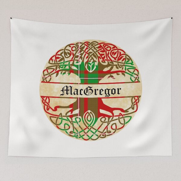 Item preview, MacGregor Tree of Life Clan Scottish Surname tartan designed and sold by BagTown Clans.