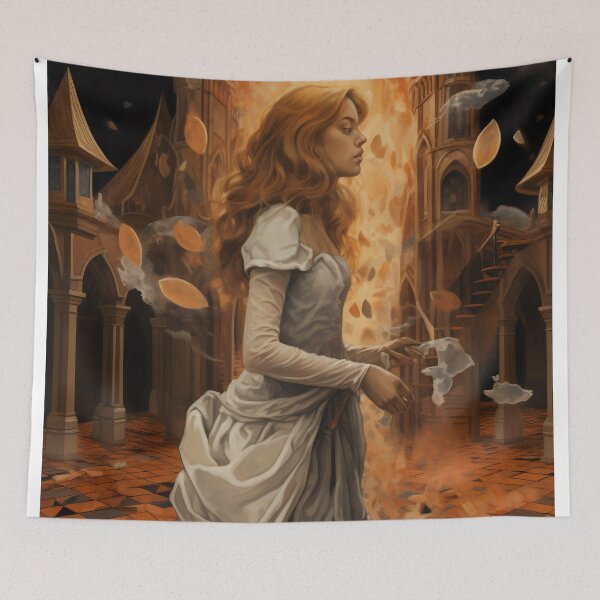Item preview, Goddess in Checkered Elegance: A Surreal Fusion of Ethereal Beauty and Fantastical Castle designed and sold by oanaunciuleanu.