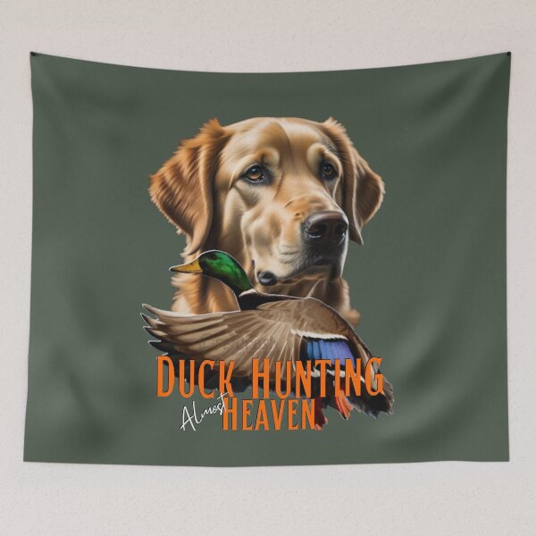Item preview, Copy of Duck Hunting Golden Retriever and Flying Mallard designed and sold by LifeCrush.