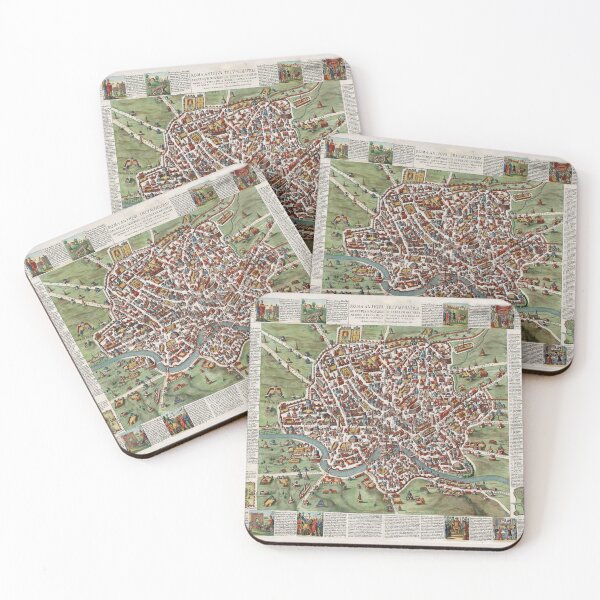 Item preview, Vintage Map of Rome Italy (1676) designed and sold by BravuraMedia.