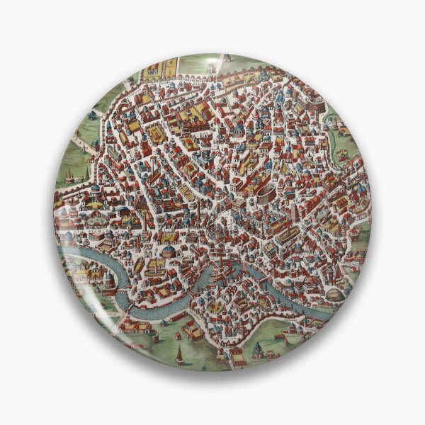 Item preview, Vintage Map of Rome Italy (1676) designed and sold by BravuraMedia.