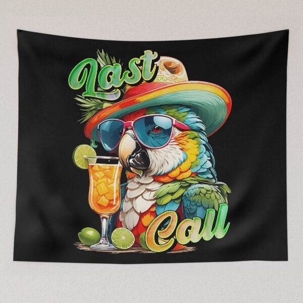 Item preview, Last call Cocktails Barten Colorful Parrot designed and sold by MindWave THC.