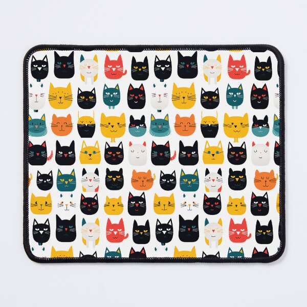 Item preview, Cute colorful cats pattern designed and sold by teesandlove.