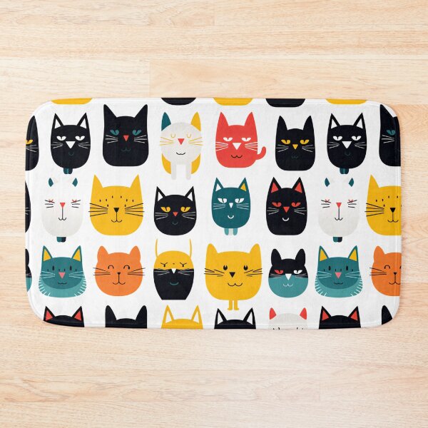 Item preview, Cute colorful cats pattern designed and sold by teesandlove.