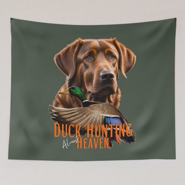 Item preview, Duck Hunting Chesapeake Bay Retriever and Flying Mallard designed and sold by LifeCrush.