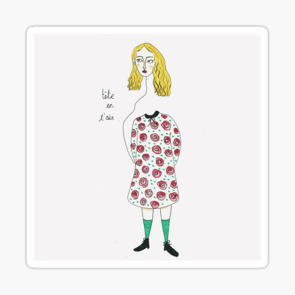 Tête en l'air Sticker