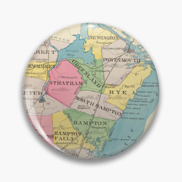 Item preview, Vintage Map of Rockingham County NH (1892) designed and sold by BravuraMedia.