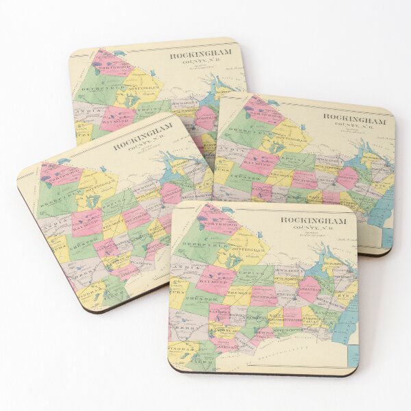 Item preview, Vintage Map of Rockingham County NH (1892) designed and sold by BravuraMedia.