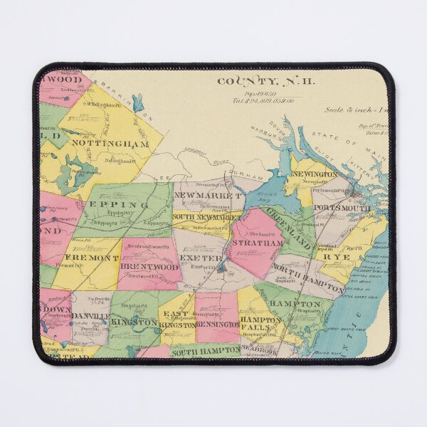 Item preview, Vintage Map of Rockingham County NH (1892) designed and sold by BravuraMedia.
