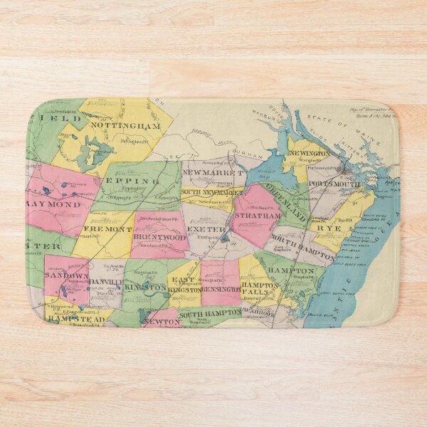 Item preview, Vintage Map of Rockingham County NH (1892) designed and sold by BravuraMedia.
