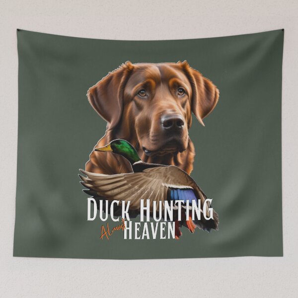 Item preview, Duck Hunting Chesapeake Bay Retriever and Flying Mallard designed and sold by LifeCrush.