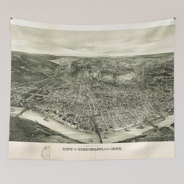 Artikelvorschau, Cincinnati, Ohio (1900) entworfen und verkauft von allhistory.