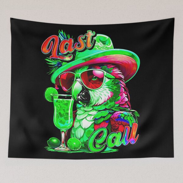 Item preview, Last call Margarita Colorful Parrot designed and sold by MindWave THC.