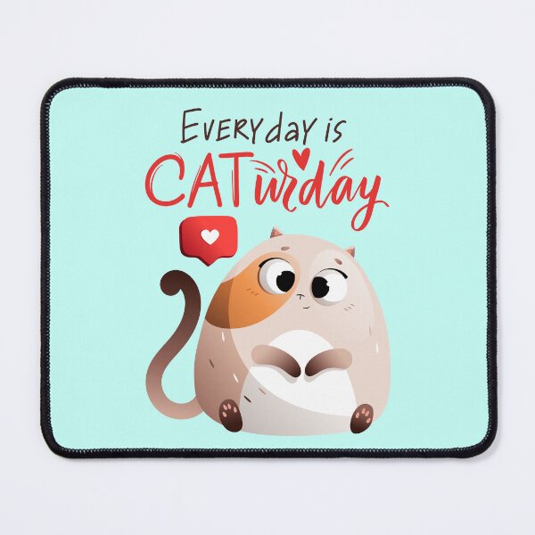 Item preview, Everday is Caturday, Funny Cat T-Shirt designed and sold by Featheryy.