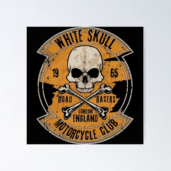 Item preview, White Skull Motorcycle Club designed and sold by Bianca-Design.