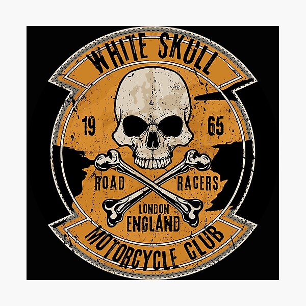 Item preview, White Skull Motorcycle Club designed and sold by Bianca-Design.