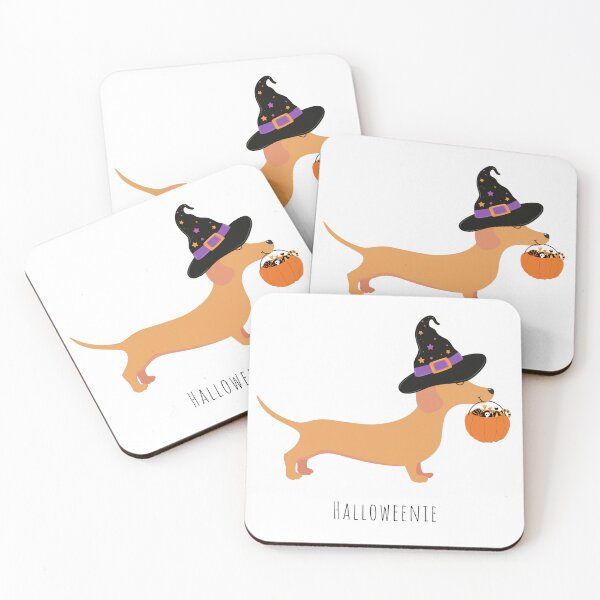 Item preview, Halloweenie Daschund Dog  designed and sold by CardsandCanvas.