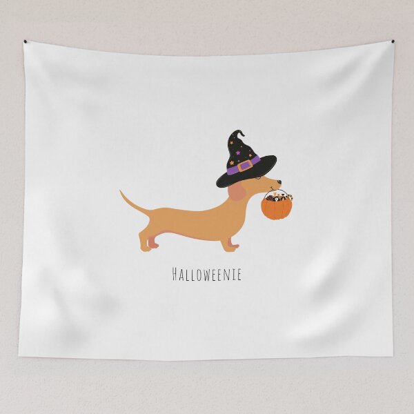Item preview, Halloweenie Daschund Dog  designed and sold by CardsandCanvas.
