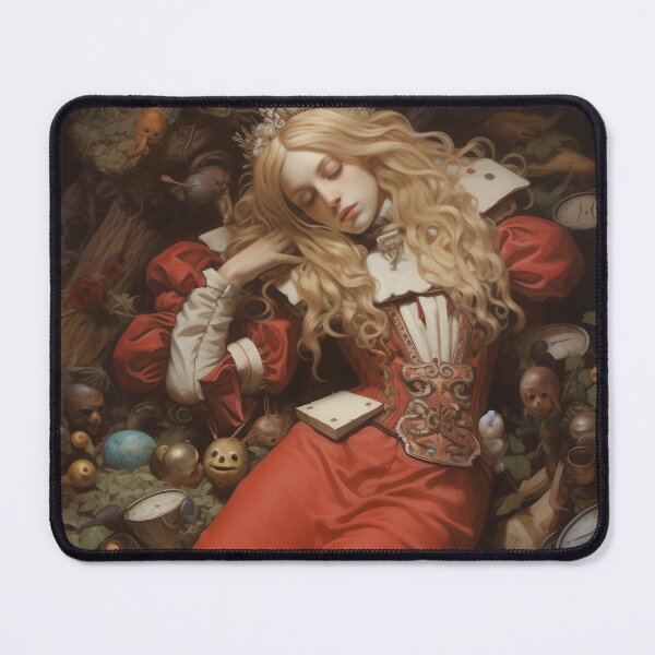 Item preview, Alice in Wonderland tarot surrealism designed and sold by Baba Yaga's Cards.