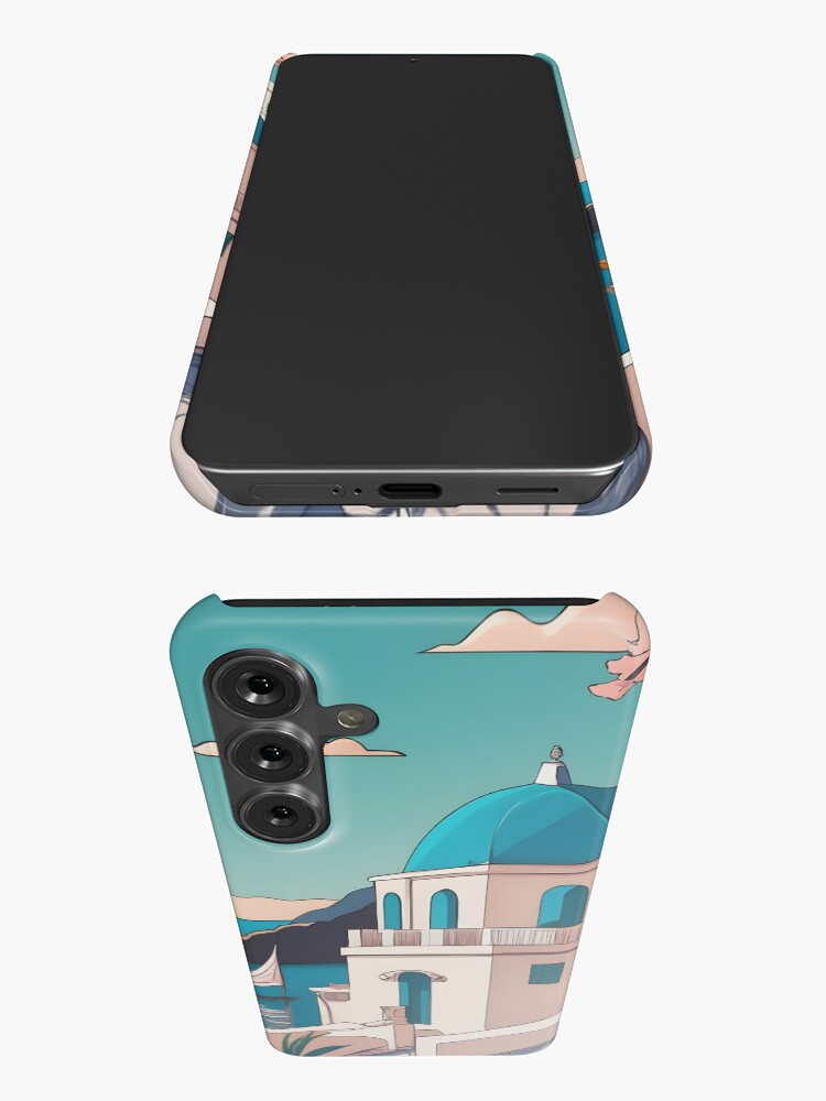 Thumbnail 3 of 4, Samsung Galaxy Phone Case, Old Traditional Greece house Cycladic homes Drawing designed and sold by Patricks-Art.