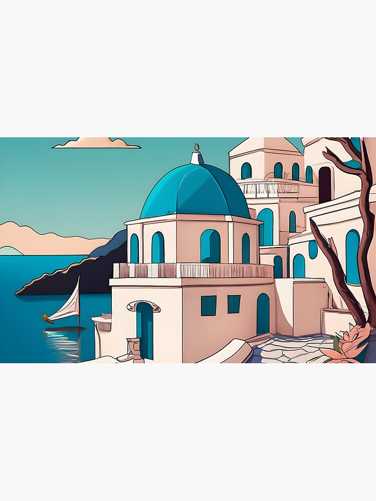 Thumbnail 4 of 4, Coffee Mug, Old Traditional Greece house Cycladic homes Drawing designed and sold by Patricks-Art.