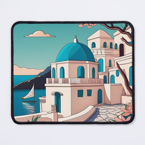 Item preview, Old Traditional Greece house Cycladic homes Drawing designed and sold by Patricks-Art.