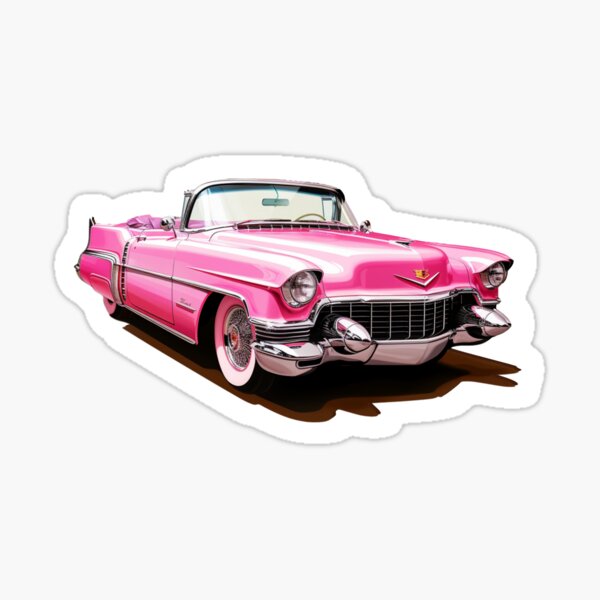 Vista previa del artículo con la obra «Cadillac rosa», diseñado y vendido por Zerfall.