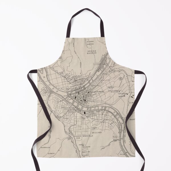 Item preview, Vintage Map of Pittsburgh PA (1924) designed and sold by BravuraMedia.