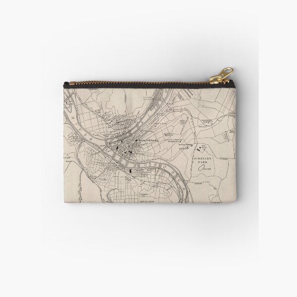 Item preview, Vintage Map of Pittsburgh PA (1924) designed and sold by BravuraMedia.
