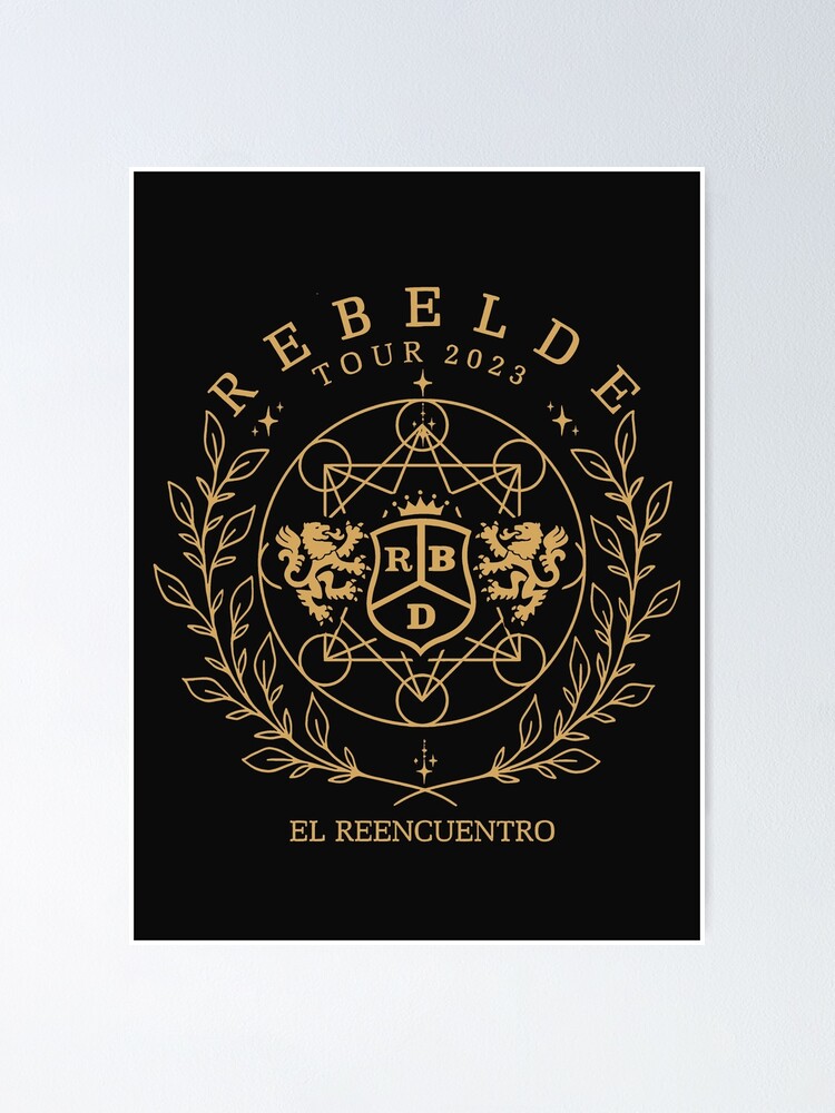 Póster personalizado de soy rebelde tour 2023