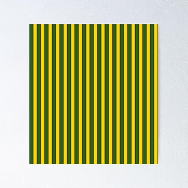Item preview, Green and Yellow Stripe Pattern - Black and White accents designed and sold by thebigleebowski.
